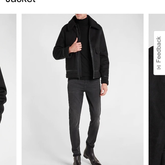 Express NWT Sherpa lined aviator jacket - Picture 3 of 9